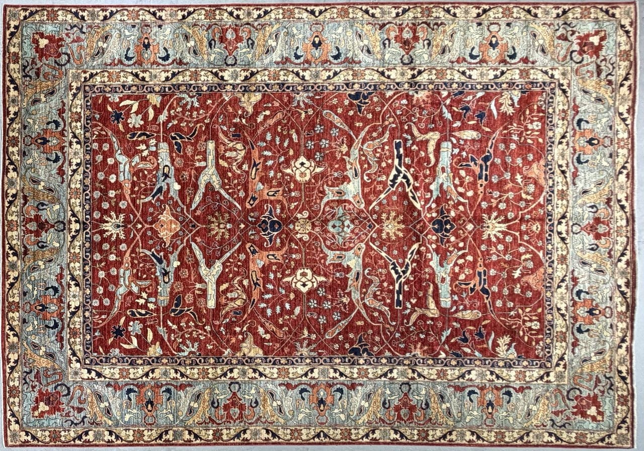 Featured Persian Garous Bijar design rug